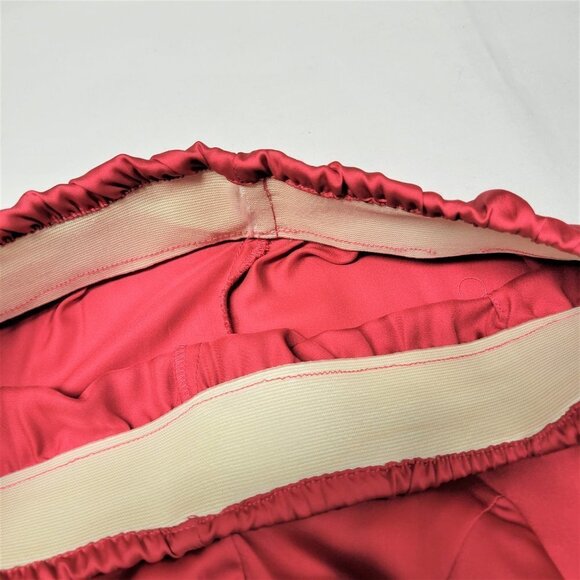 Pink Skirt Satin Midi Flare Asymmetrical Skirt- New! - Picture 6 of 6